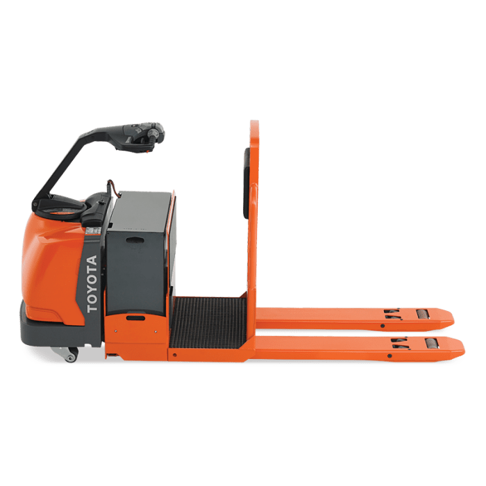 Center Rider Pallet Center-Controlled Rider Pallet Jack - Toyota Material Handling Systems