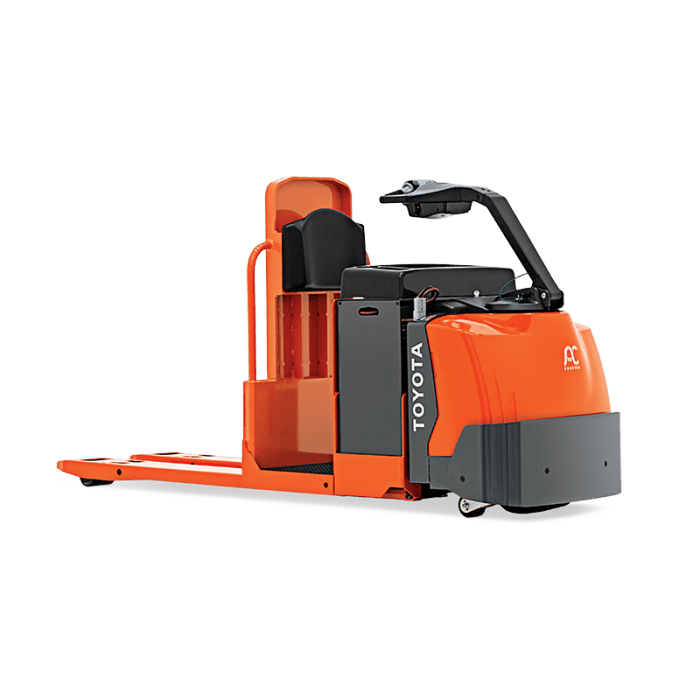 Center-Controlled Rider Pallet Jack - Toyota Material Handling Systems